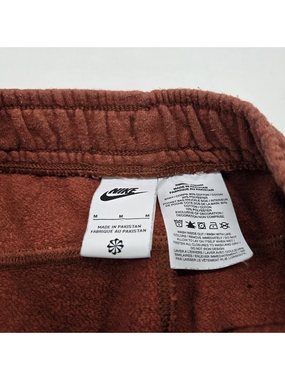 EUC Men's MEDIUM Nike Essential Jogger Redstone Taper Pants Revival DH1036-670
